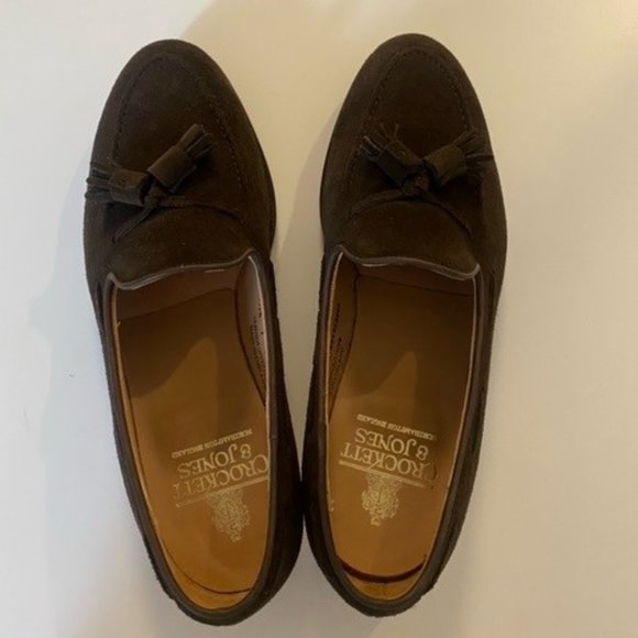 Crocket & Jones Cavendish Suede (Brown) Tassel Loafers main image 4